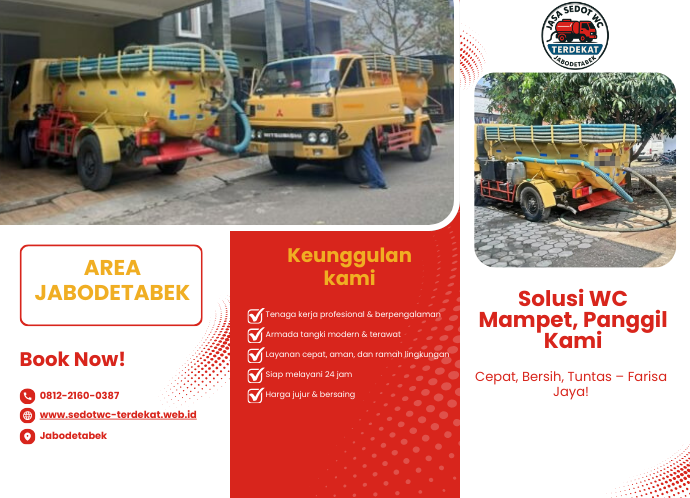 Jasa Sedot WC Terdekat, Cepat & Terpercaya